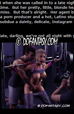 Clarissa is in for one long, instagram photos hoot alright as the world's newest bondage slave