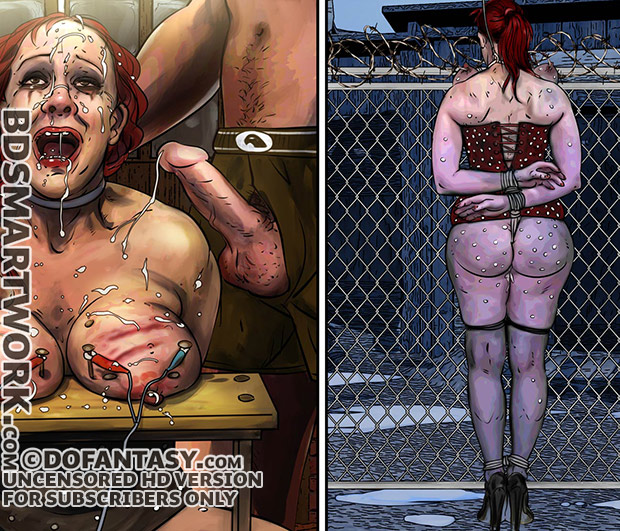 Electrodes were fitted to the nails in her breasts and electric shocks were administered