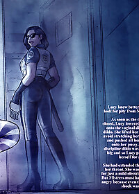 Guard approached but this was only to inspect that her labia lips and pussy were not wet pic 2