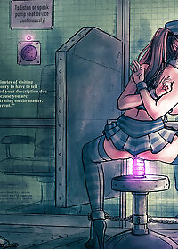 Guard approached but this was only to inspect that her labia lips and pussy were not wet pic 3